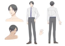 藤吉弘（CV：森川智之）。家族をこよなく愛すエリートサラリーマン。α（アルファ）。 (c)いちかわ壱・ふゅーじょんぷろだくと／ただおか製作委員会