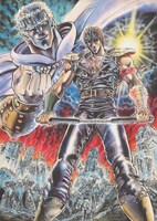 「第五章 彩愛」に展示される週刊少年ジャンプ’85年41号連載100回記念付録映画化記念「衝撃 ! オリジナルポスター」の原画。