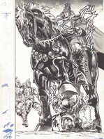 「第六章 敬愛」に展示される第106話「忠誠の代償 ! 巻」の原画。