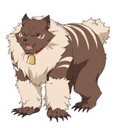 サベア（CV：井口裕香） 狂乱熊（サイコベア）という高レベル魔獣。フリオ達のペットになりサベアと名付けられる。フリオの魔法によって一角兎（ホーンラビット）の姿になることができる。 (c)鬼ノ城ミヤ・オーバーラップ／Lv2からチートだった製作委員会