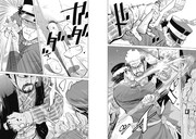 「ゴールデンカムイ」27話より、杉本が二瓶の指を切り落とす場面。