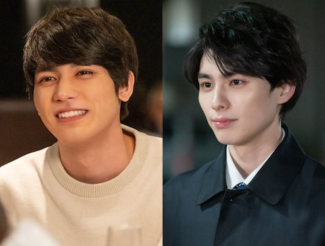 左から板垣瑞生、本田響矢。 (c)マキノマキ/小学館/「ブラックガールズトーク」製作委員会