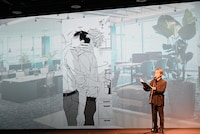 「40までにしたい10のこと」のアテレコに挑戦する立花慎之介。