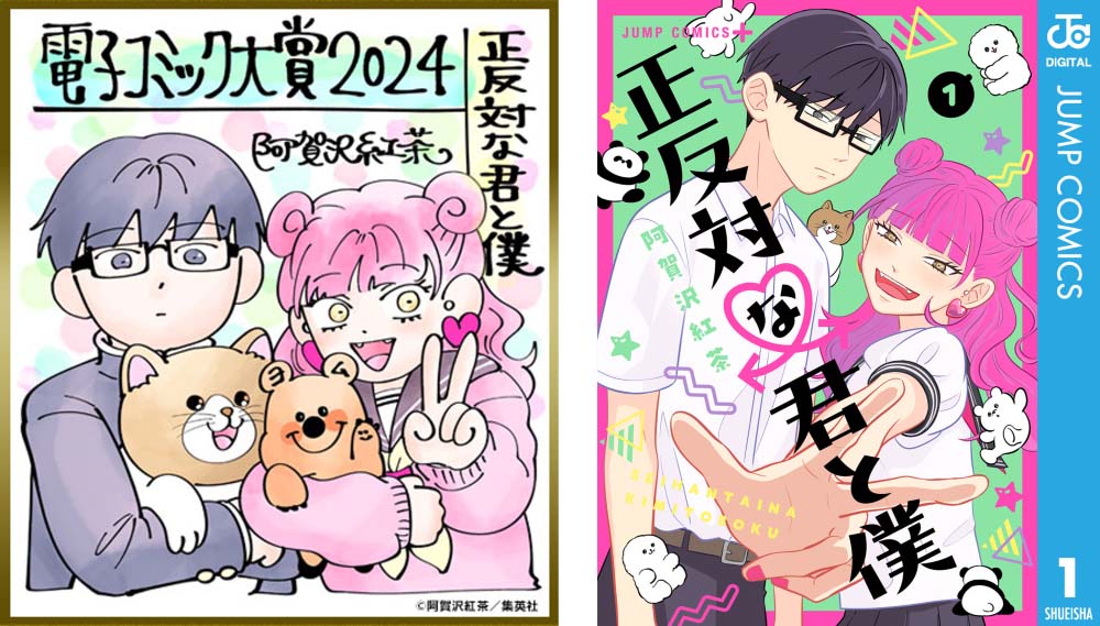 「正反対な君と僕受賞イラスト。