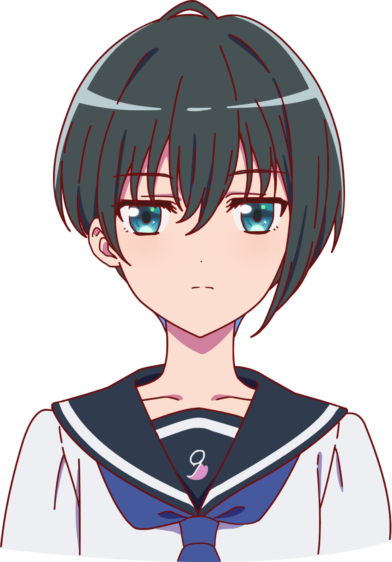 小父内涼葉（CV：中島由貴）(c)なれなれプロジェクト/菜なれ花なれ製作委員会
