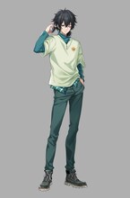 ルー・ミンフェイ／路明非（CV：山下大輝）。両親と離れ、親戚の家に居候する孤独な青年。高校卒業を間近に迎えたある日、カッセル学院から入学招待を受ける。