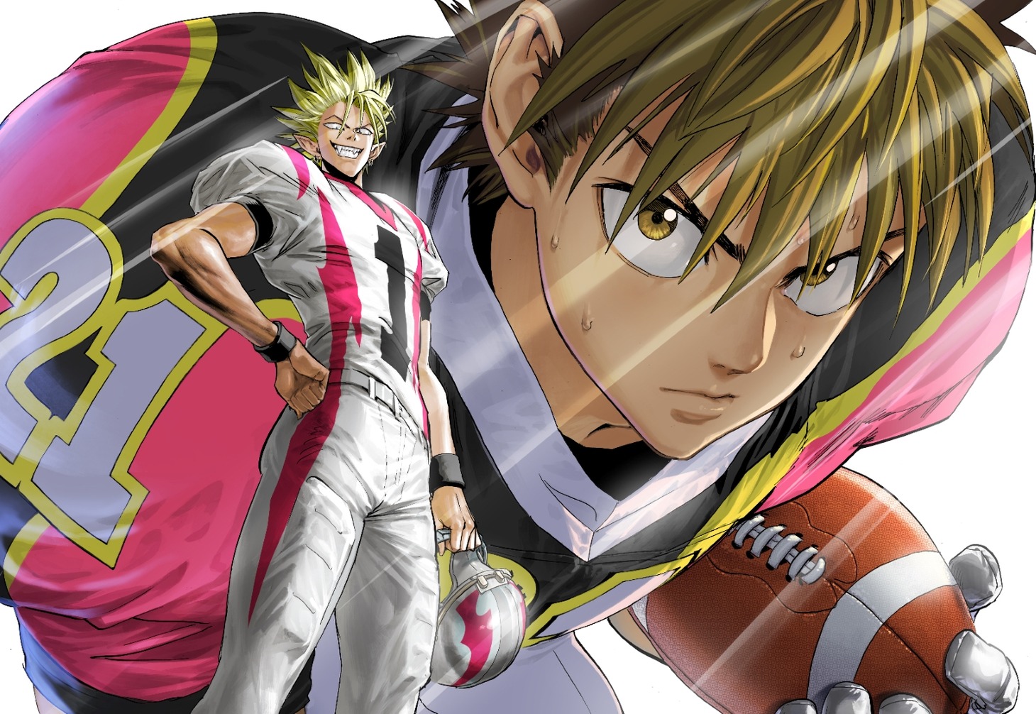 「アイシールド21」連載開始21周年記念読み切りのビジュアル。 (c)米スタジオ・ビレッジスタジオ／集英社