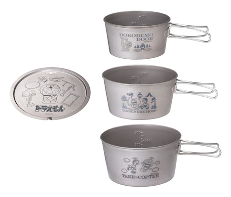 「『ドラえもん』チタンシェラカップ4点セット『BE-PAL』×ベルモント」