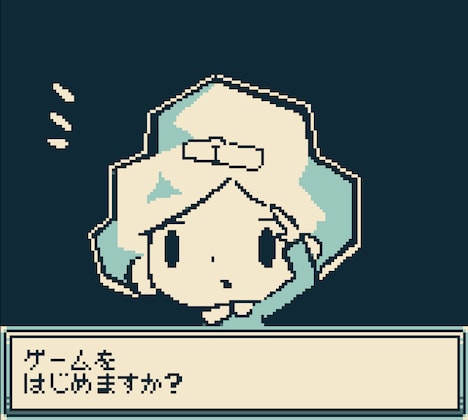 「無題さんアドベンチャー」のゲーム画面。