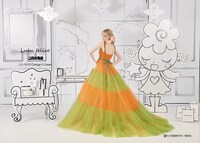 「ご近所物語」をモチーフにした「LU-1010 Orange×Green」。