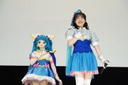 左からキュアスカイ、石井あみ。