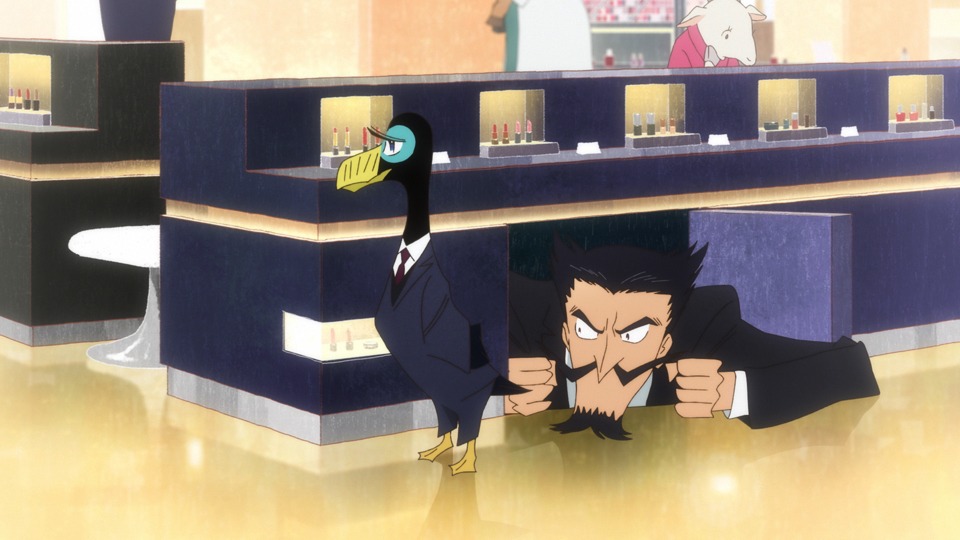 アニメ映画「北極百貨店のコンシェルジュさん」の場面カット。