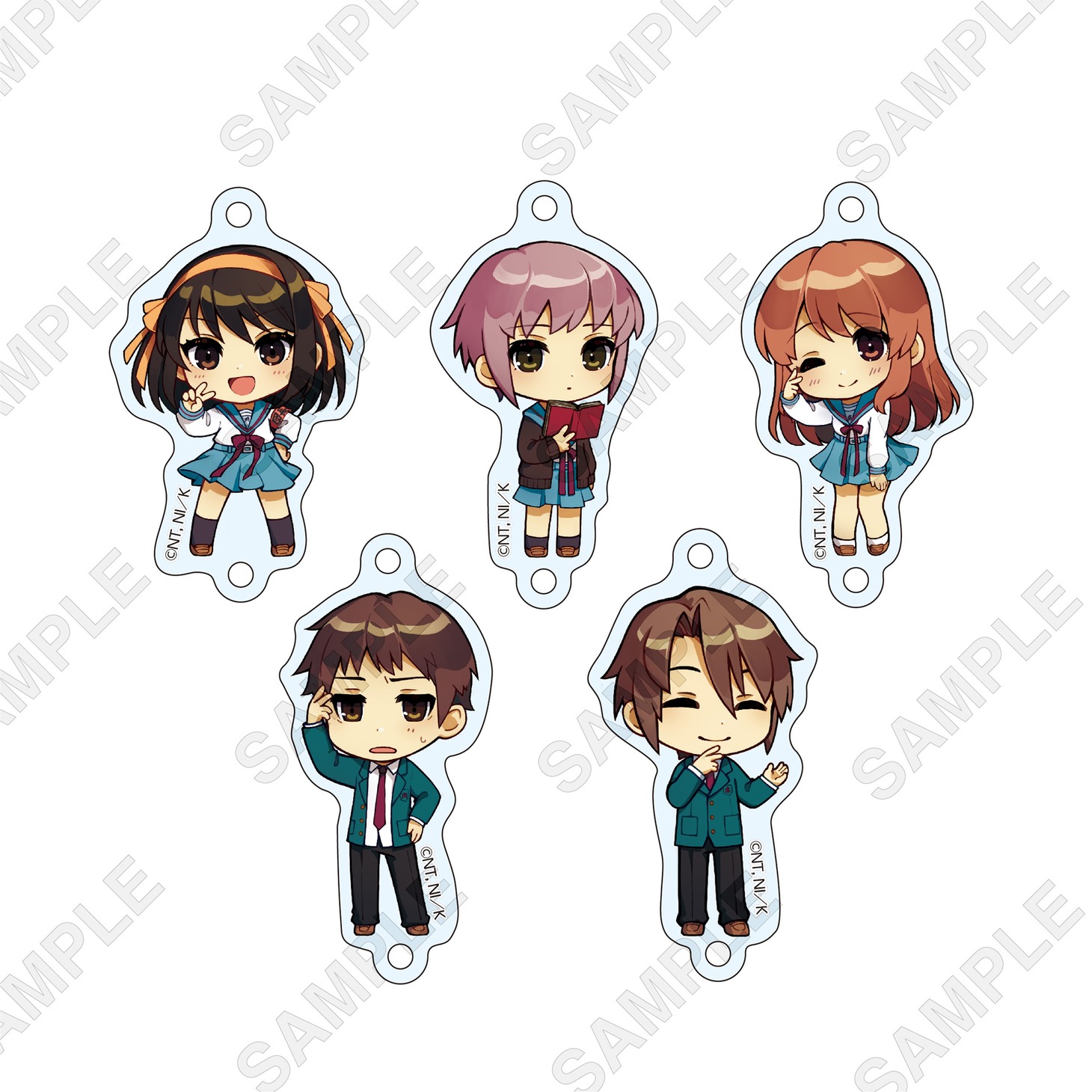 「『涼宮ハルヒの憂鬱』つながるSOS団アクリルチャーム（全5種）」