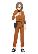 水溜明（CV：堀江瞬）。天才科学者として、ロボットや人工知能の研究に勤しむ17歳の高校生。対人感覚にズレたところがあり、友人の話を鵜呑みにして、文字通り“カノジョ”を科学的に作り上げてしまう。昔の事故で右腕を失い、義手になった。