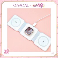 「GAACAL×おジャ魔女どれみ 3in1の折り畳みワイヤレス充電器 Magsafe対応」
