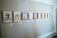 旧尾崎テオドラ邸2階のギャラリー。