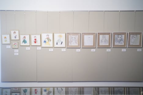 旧尾崎テオドラ邸2階のギャラリー。