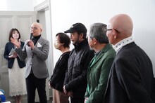 左から三田紀房、大和和紀、秋本治、永井豪、ちばてつや。