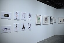 「DESIGNS 永野護デザイン展」より、「シェルブリット」の展示エリア。(c)幾原邦彦&Be-Papas (c)EDIT