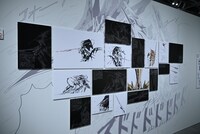 「DESIGNS 永野護デザイン展」より、「ファイブスター物語」の展示エリア。(c)EDIT