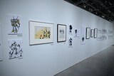 「DESIGNS 永野護デザイン展」より、「ファイブスター物語」の展示エリア。(c)EDIT