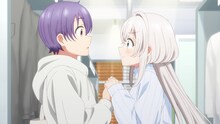 TVアニメ「ワンルーム、日当たり普通、天使つき。」PV第2弾より。 (c)matoba/SQUARE ENIX・天使つき製作委員会