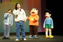 のび太から「書いたことがすべてその通りになる『あらかじめ日記』を使うとしたらどのように使うか」と聞かれ、「イケメンになりたい」と答えた賀屋壮也（かが屋）。