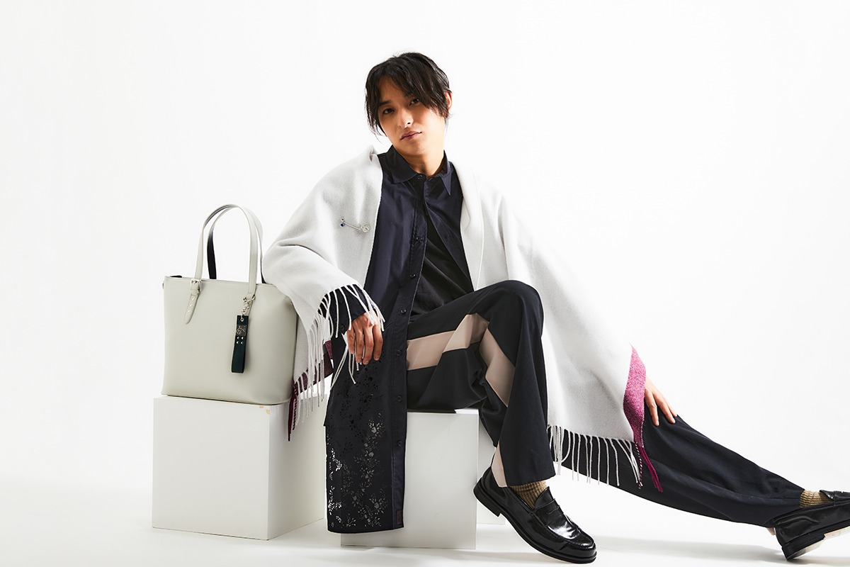 海馬瀬人モデルの着用イメージ。