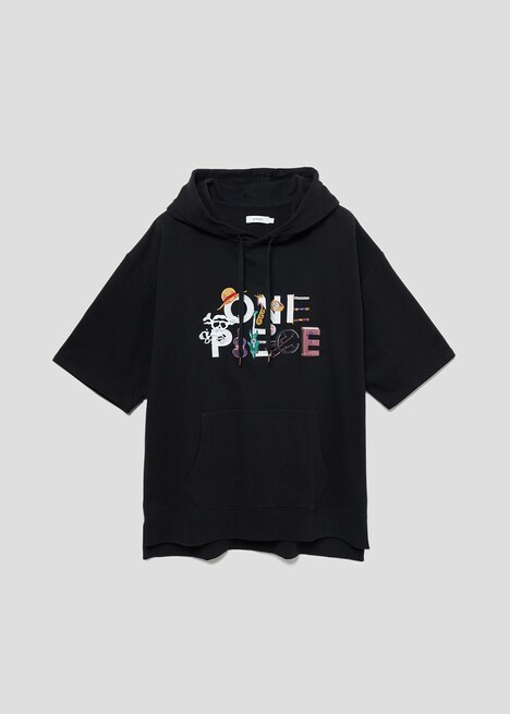 「ONE PIECE｜ビッグシルエット半袖パーカー」