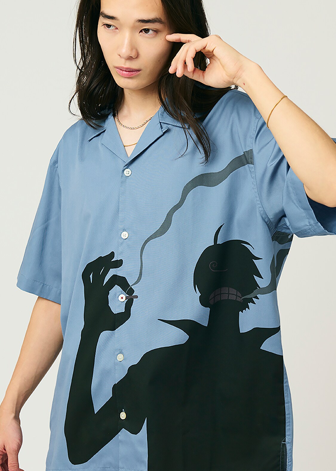 graniph/タバコの火ィ欲しかったトコだ/オープンカラーシャツ タバコの火ィ 欲しかったトコだ｜オープンカラーシャツ」 - 「ONE