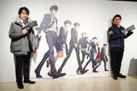 「PSYCHO-PASS サイコパス 10周年記念展覧会 CHROMESTHESIA SCOPE」メディア向け内覧会の様子。