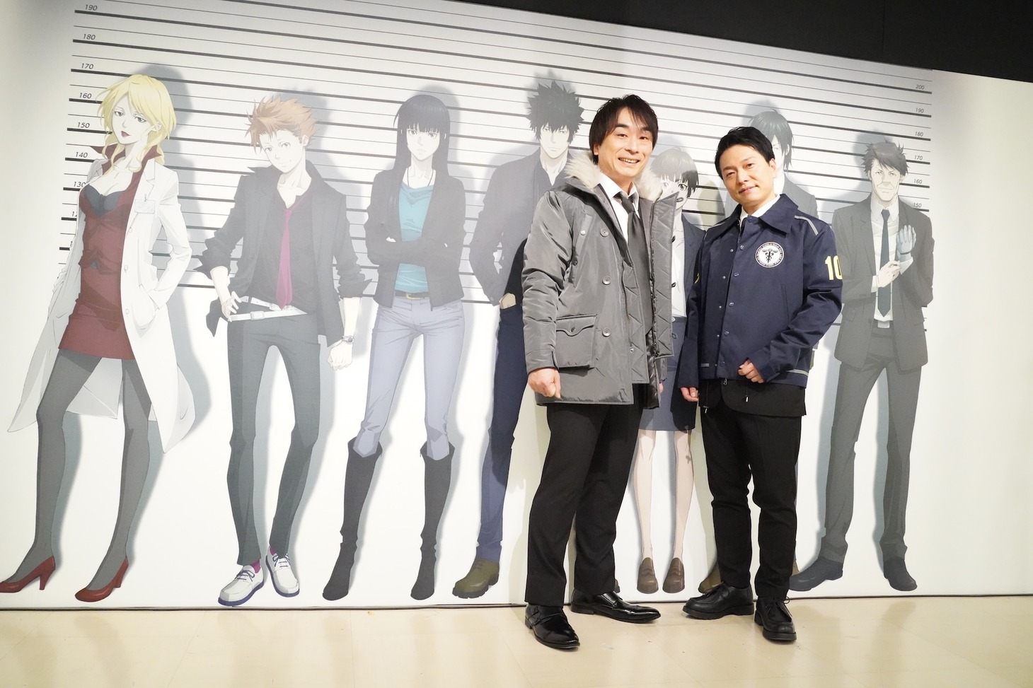 「PSYCHO-PASS サイコパス 10周年記念展覧会 CHROMESTHESIA SCOPE」メディア向け内覧会の様子。