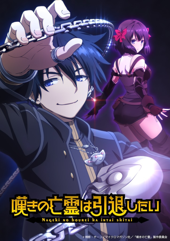 TVアニメ「嘆きの亡霊は引退したい」ティザービジュアル (c)槻影・チーコ/マイクロマガジン社/「嘆きの亡霊」製作委員会