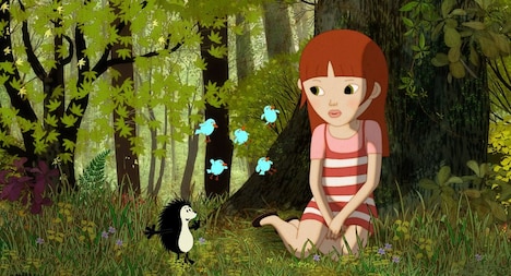 「ニナとハリネズミの秘密」より。 (c)Parmi les Lucioles Films, Doghouse Films