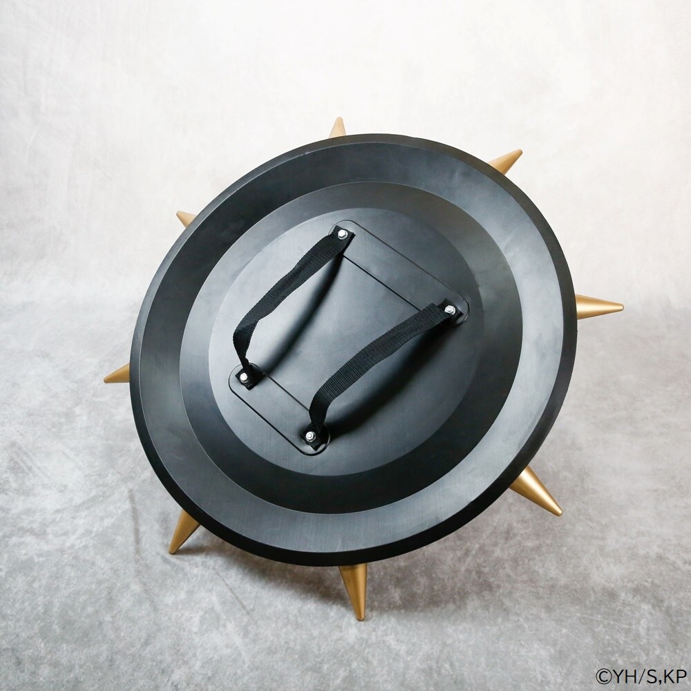 キングダム 武器フィギュア 麃公の盾（原寸大サイズ） キングダム」麃公の盾が原寸大で商品化、直径69cmだがポリウレタン素材