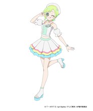 三ツ葉アイリ（CV：徳井青空）。お調子者でにぎやかな私立パラダイス学園の中等部2年生。生徒会の会計で、ビジネスチャンスは逃がさない。特技のプログラミングを生かしてお役立ちグッズを作るのが得意。