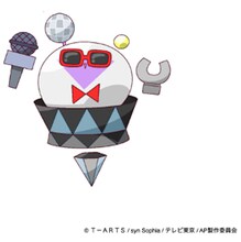 MCアイムゥ（CV：森久保祥太郎）。人気番組「アイプリバースデー」でMCを務めるアイムゥ。アイプリたちのライブを盛り上げてくれる。