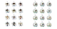 左から「アクリルキーホルダーA」（ランダム12種）、「アクリルキーホルダーB」（ランダム12種）。