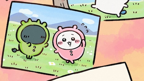 TVアニメ「ちいかわ」パジャマパーティーズ登場回のエンディングより。 (c)ナガノ / ちいかわ製作委員会