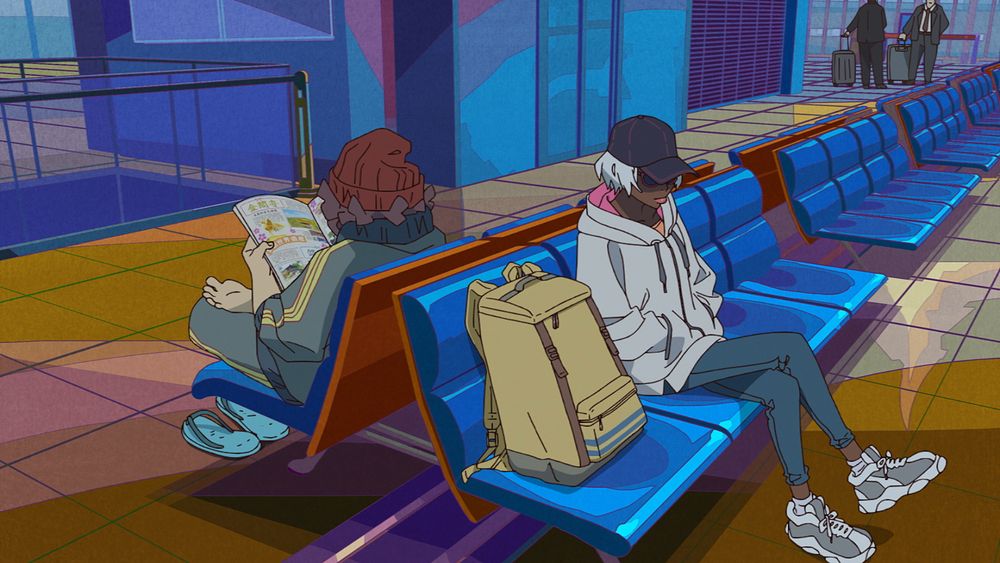 アニメ「GREAT PRETENDER razbliuto」PV第2弾より。