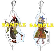 アニメイトで有償特典として用意された「つながるアクリルチャームセット」のデザイン。