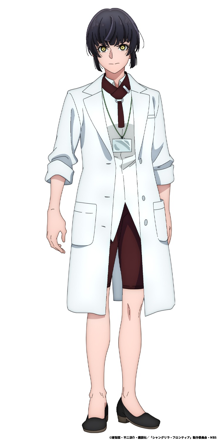天地律（CV：名塚佳織）。「シャングリラ・フロンティア」のエグゼクティブ・プロデューサー。継久理創世が設定した絶望的な難易度を調整し、ゲームとして成立させるのが仕事。継久理とは幼稚園児のような取っ組み合いの喧嘩をすることも。