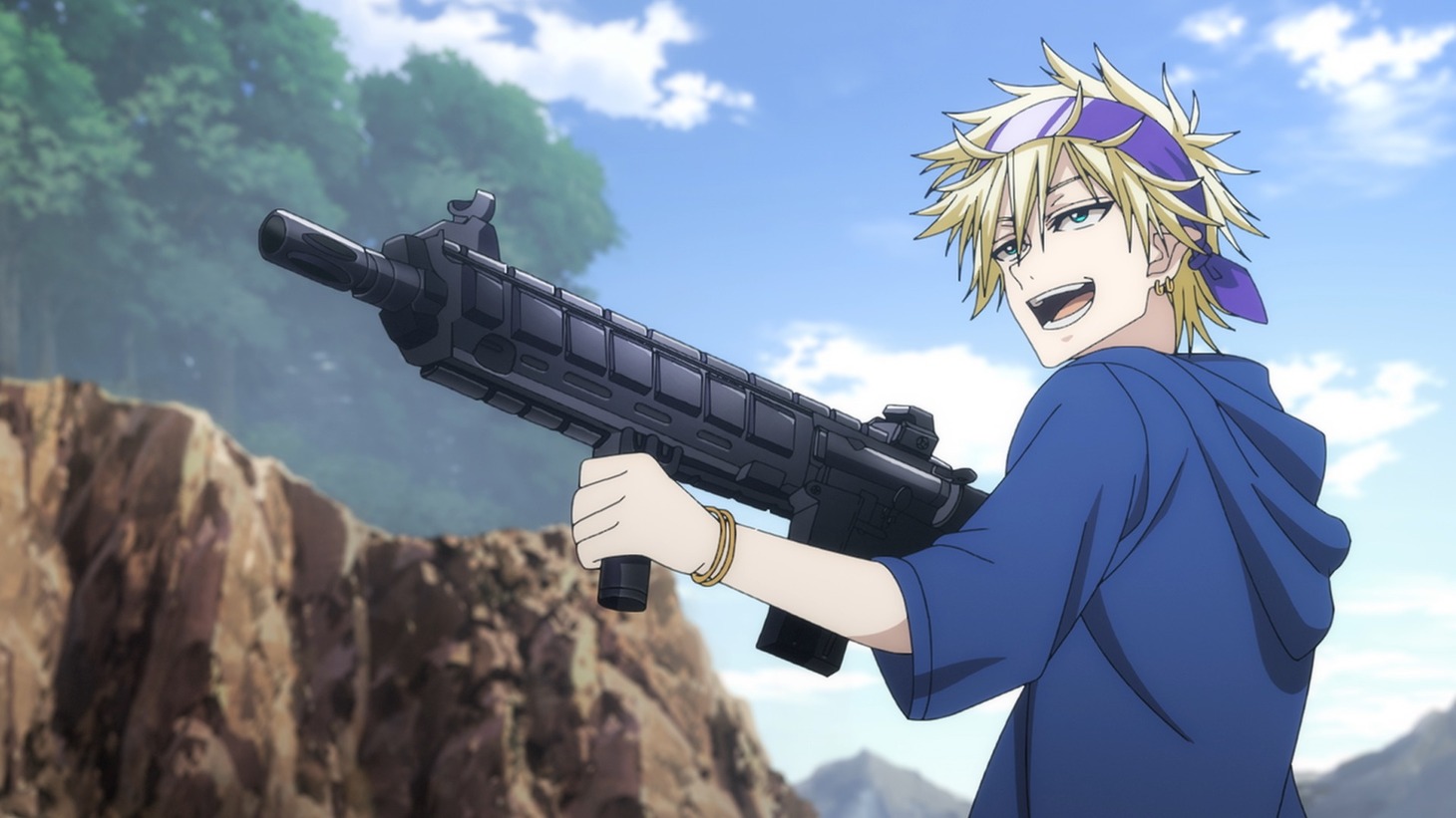 TVアニメ「新米オッサン冒険者、最強パーティに死ぬほど鍛えられて無敵になる。」第1弾PVより。