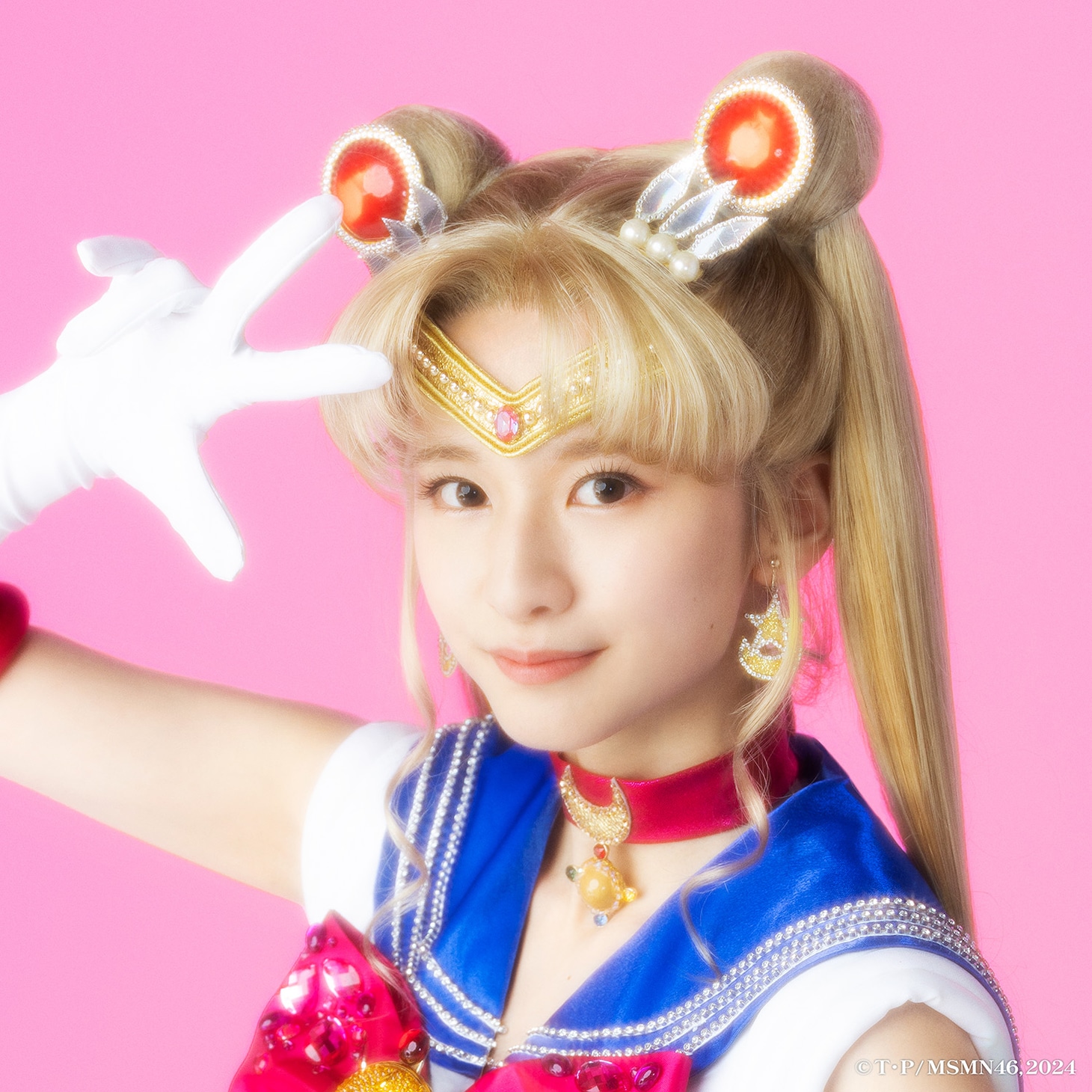 菅原咲月演じるセーラームーン。（Team STAR）(c)武内直子・PNP／乃木坂46版 ミュージカル「美少女戦士セーラームーン」製作委員会2024