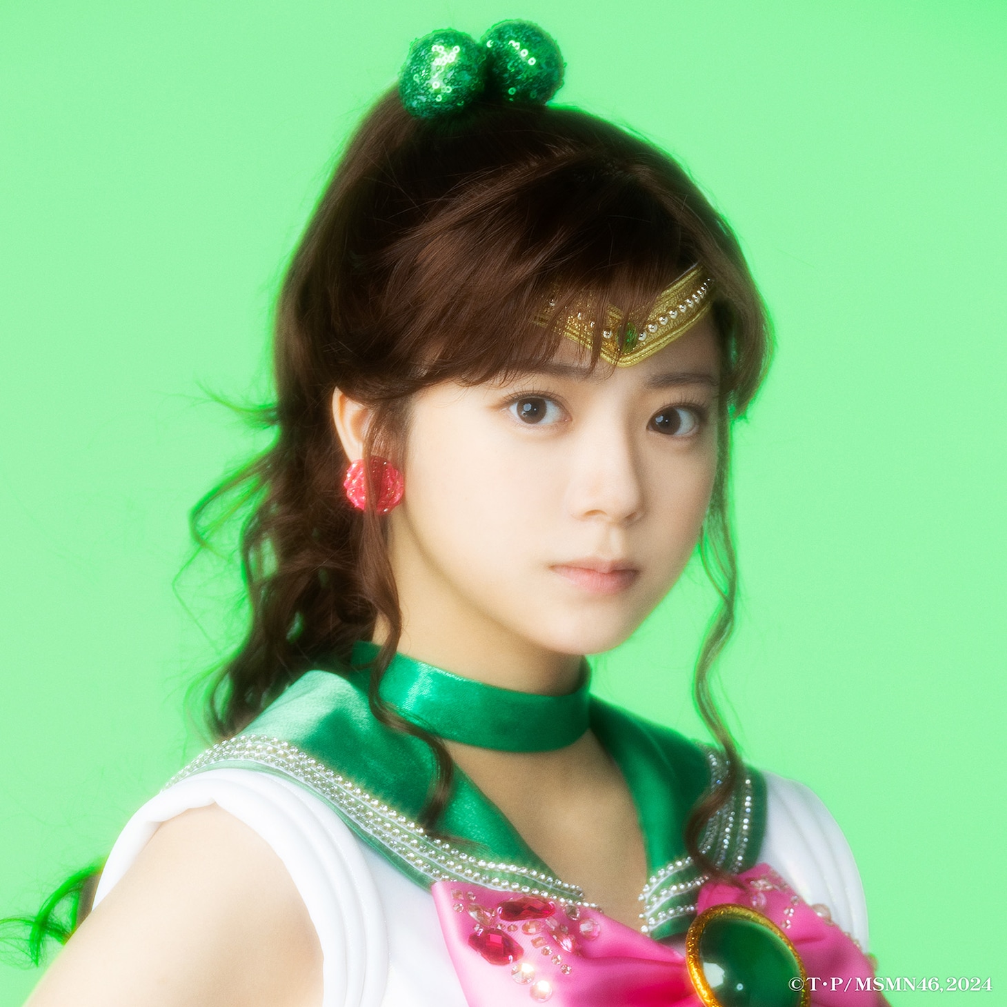 冨里奈央演じるセーラージュピター。（Team STAR）(c)武内直子・PNP／乃木坂46版 ミュージカル「美少女戦士セーラームーン」製作委員会2024