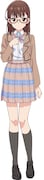 亀嵩璃々須(CV:大野柚布子) (c)2023 高村資本/KADOKAWA/ふたきれ製作委員会