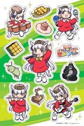 「ウマ娘 ピスピス☆スピスピ ゴルシちゃん」1巻の通常版の初版に付属する「ゴルシバンド大集合ステッカー」。