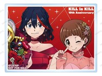タワーレコードオンライン限定特典の「描き下ろし 纏 流子&満艦飾 マコ 10周年 ドレスアップver. アクリルカード」。