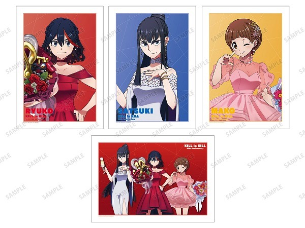「描き下ろし 10周年 ドレスアップver. A3マット加工ポスター」（全4種）