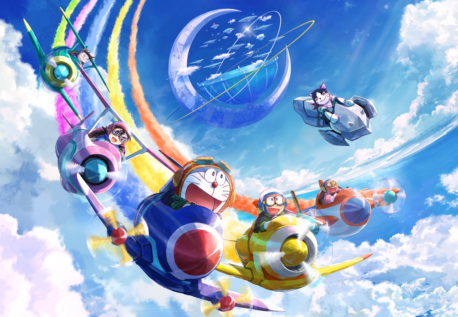 「映画ドラえもん のび太と空の理想郷」キービジュアル (c)藤子プロ・小学館・テレビ朝日・シンエイ・ADK 2023